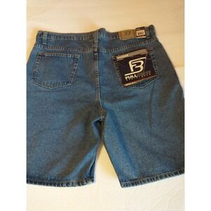 Full Blue High Quality Denim Shorts Size 40 5-Pocket